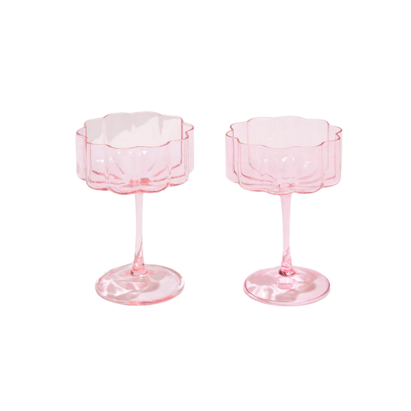 Fazeek Set of 2 Wave Coupe Glasses