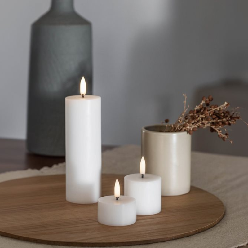 Mini LED Pillar Candle 5x4.5cm