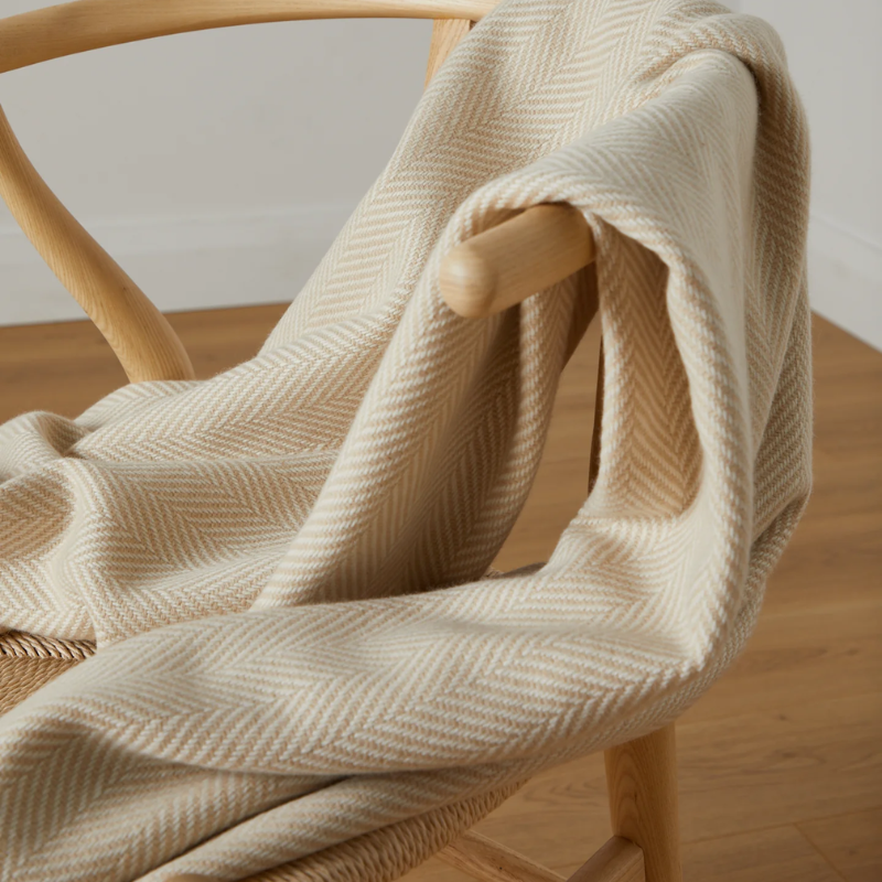 Keem Bay Cashmere & Lambswool Throw