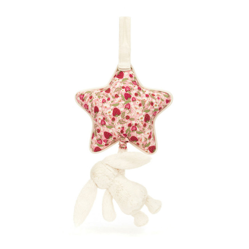 Jellycat Musical Cream Blossom Bunny Berry
