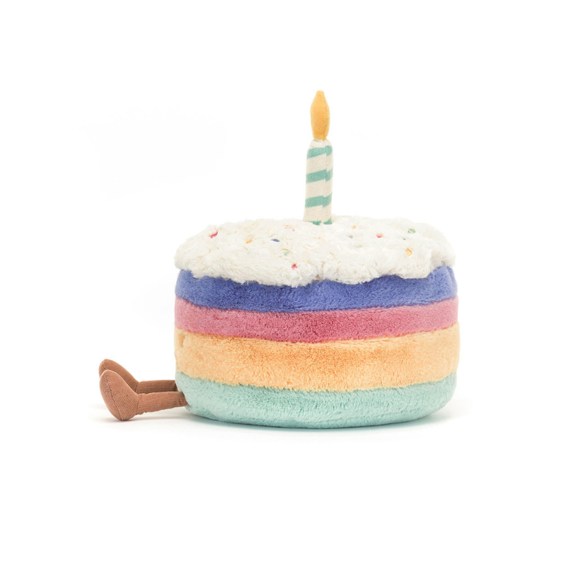 Jellycat Amuseables Rainbow Birthday Cake