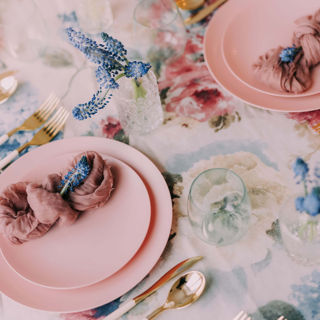 Set of 10 Blush Salad Plates