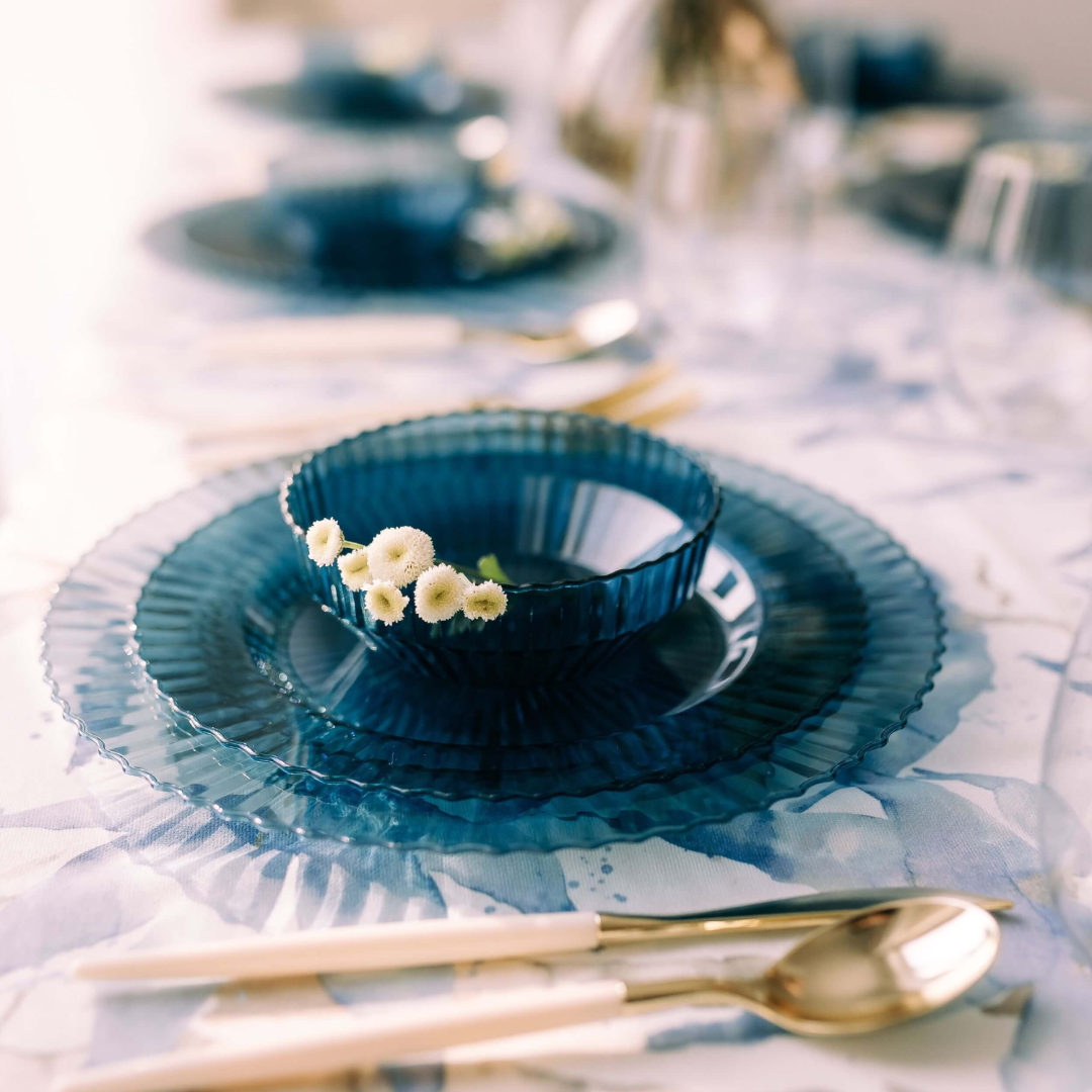 Set of 10 Sapphire Dinner Plates