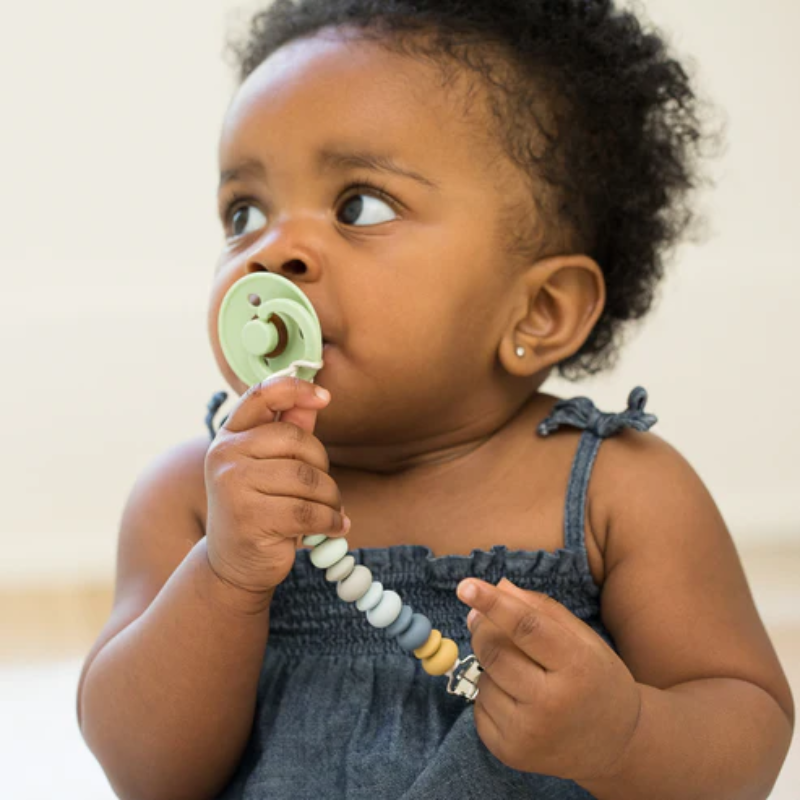 Soft Multicolor Pacifier Clip