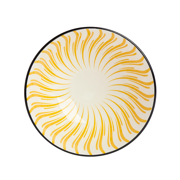 Kiri Small Yellow Sunburst Bowl