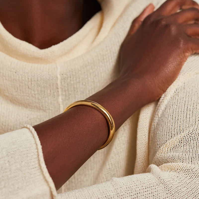 Jenny Bird Gia Large Gold Bangle