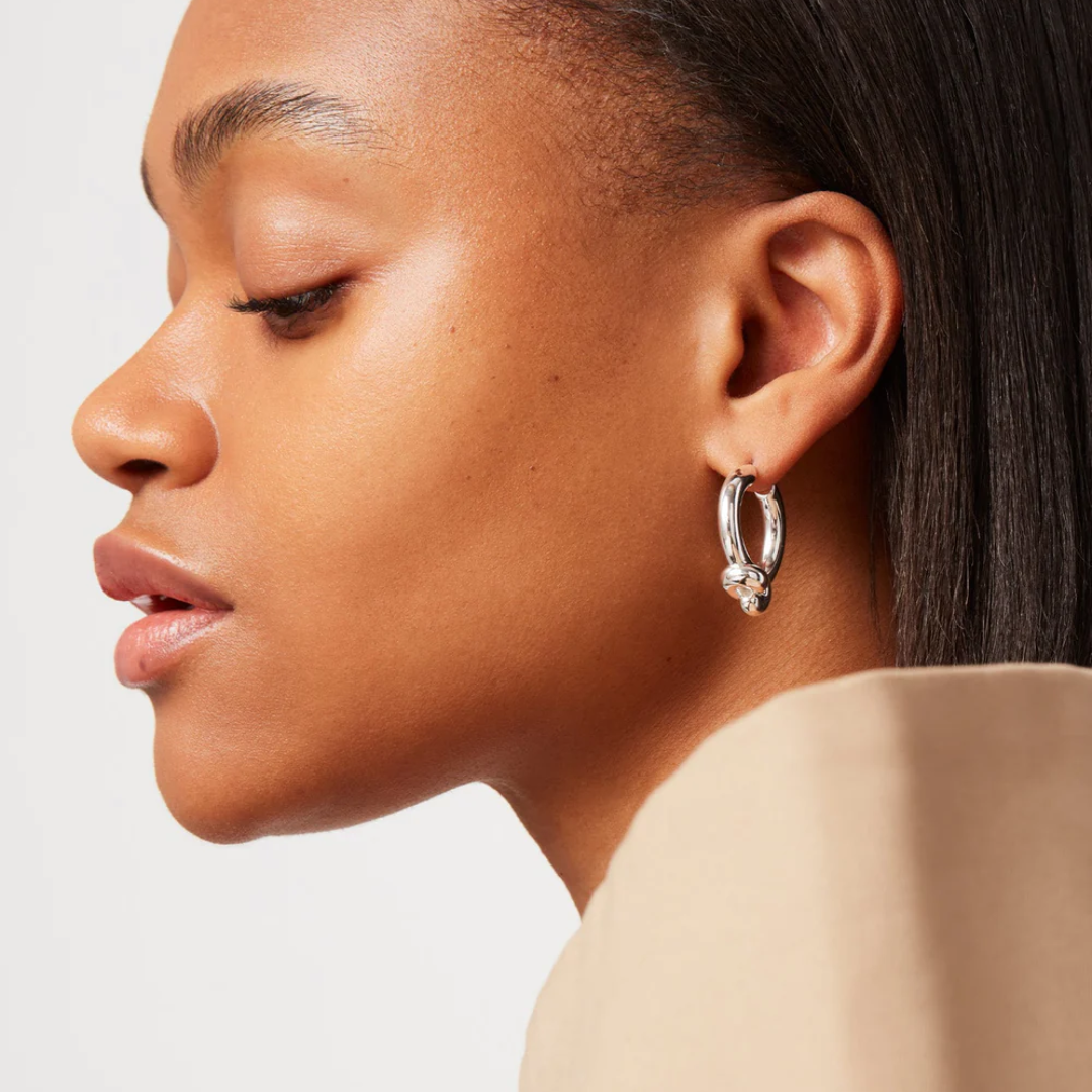 Jenny Bird Maeve Silver Hoops