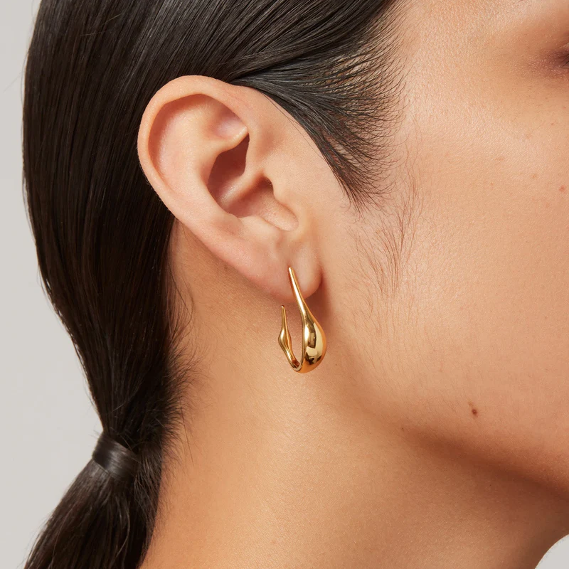 Jenny Bird Small Gold Colette Hoops