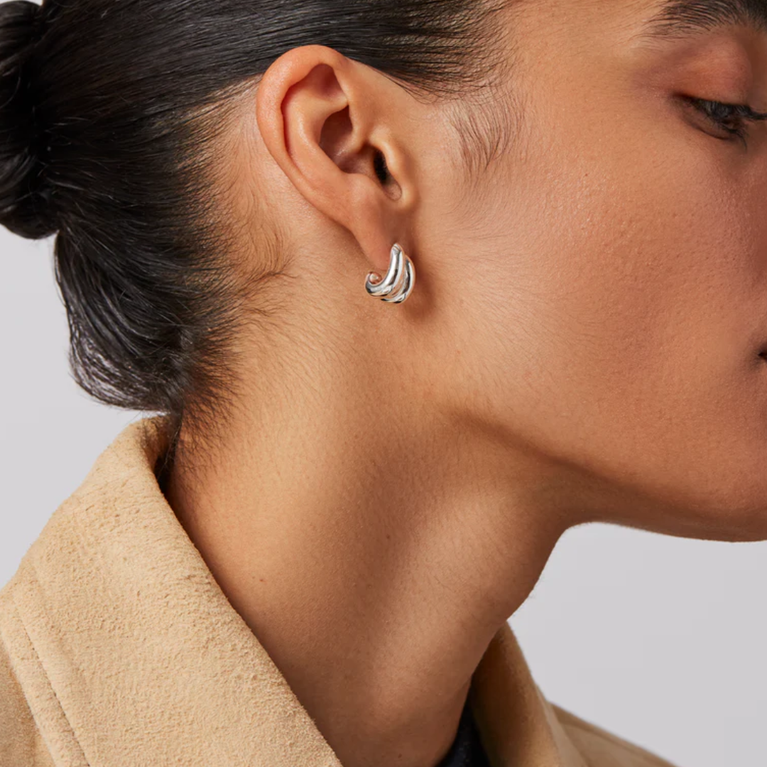 Jenny Bird Silver Mini Florence Earrings