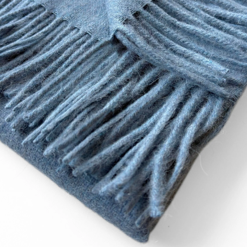 Pale Blue Alpina Throw