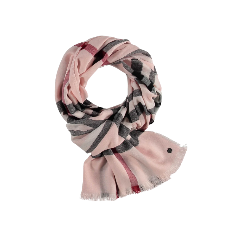 Plaid Design Pale Rose Scarf