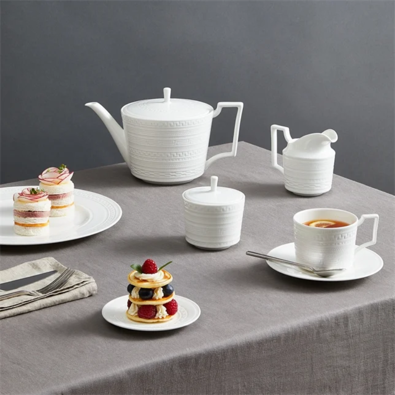 Intaglio Teacup &amp; Saucer Set