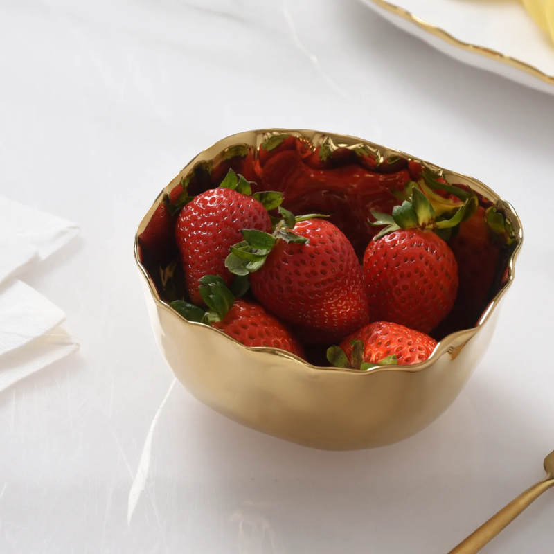 Portofino Gold Snack Bowl