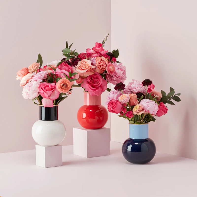 Kate Spade Red & Pink Make It Pop Vase