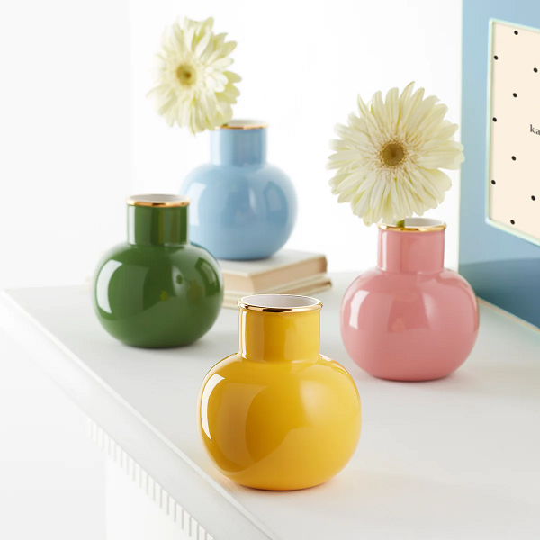 Kate Spade Blue Small Make It Pop Vase