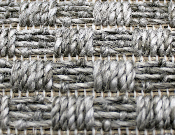 Silver Grey Basketweave 2x4 Rug - Boutique Marie Dumas