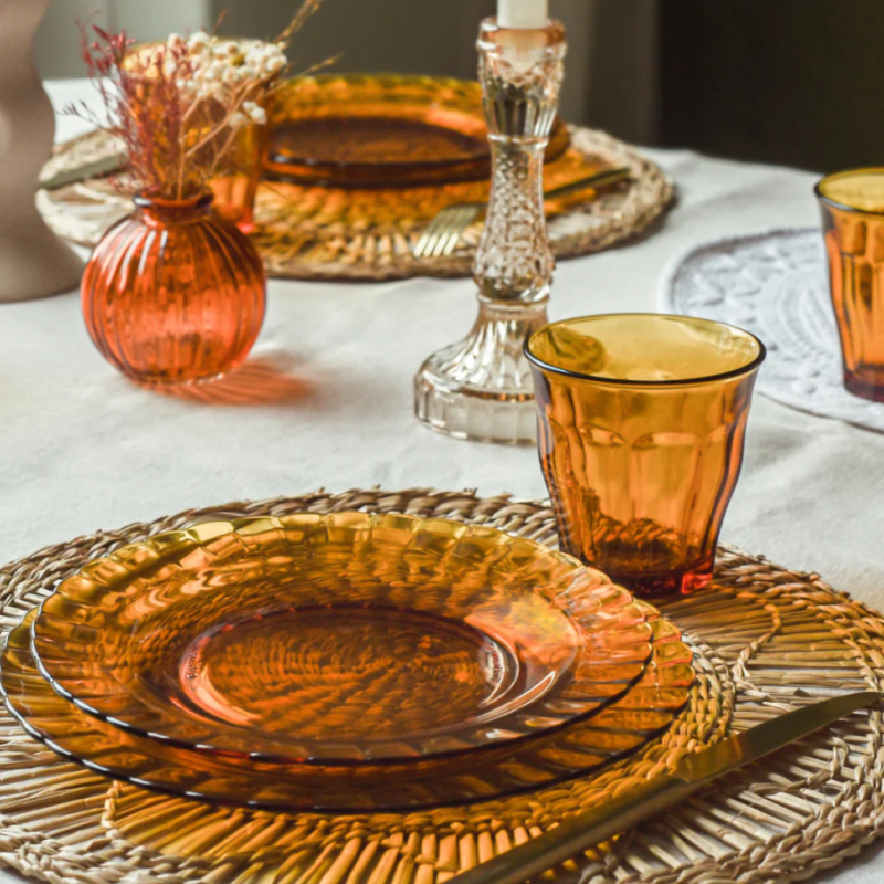 Picardie Amber Deep Plate