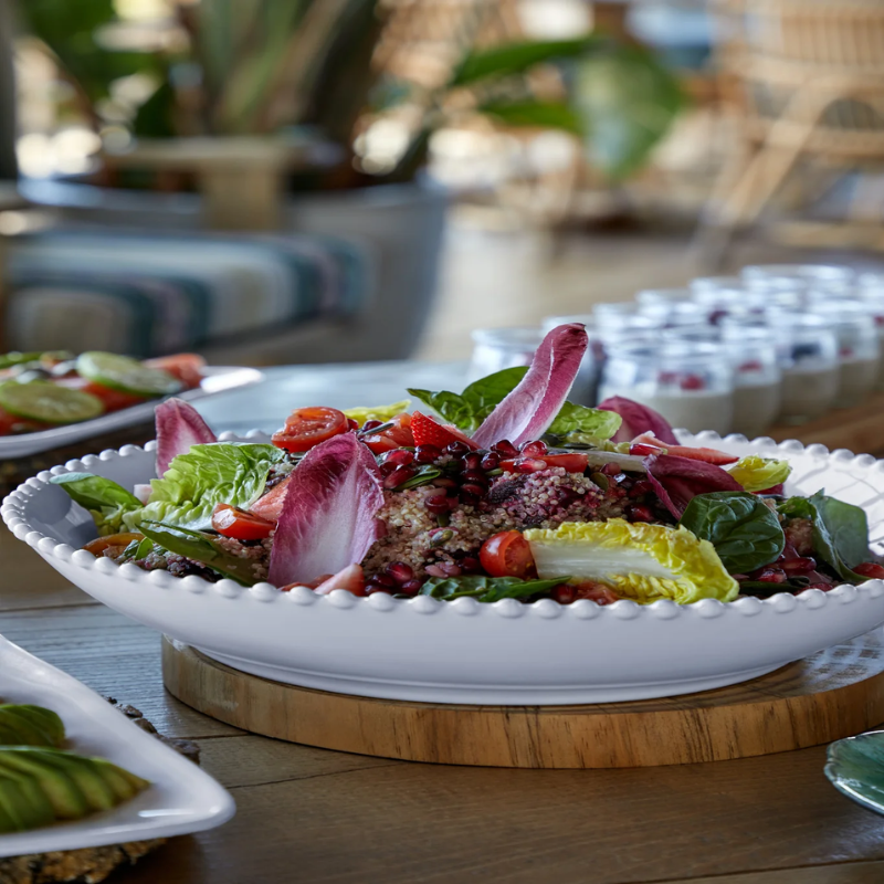 Pearl White Pasta Bowl