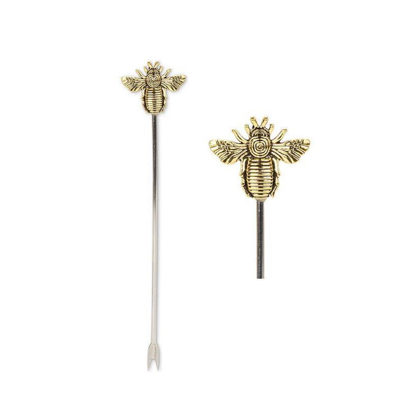 Golden Bee Cocktail Picks Set of 4