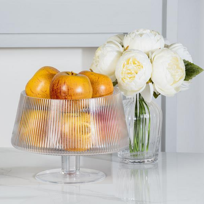 Optic Pedestal Fruit Bowl