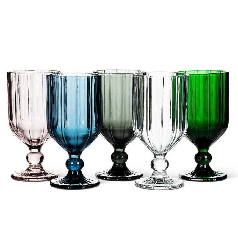 Clear Panel Goblet