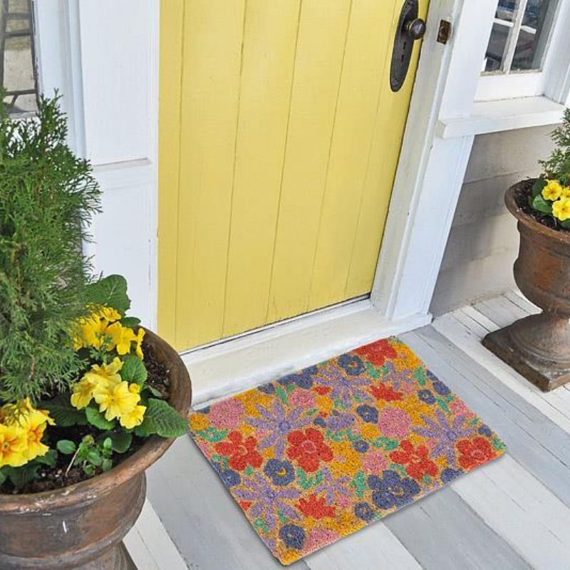 Pastel Bloom Floral Doorrmat