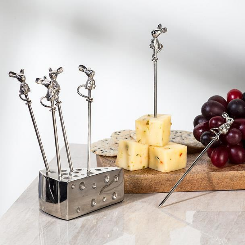 Set of 6 Mouse Picks with Holder