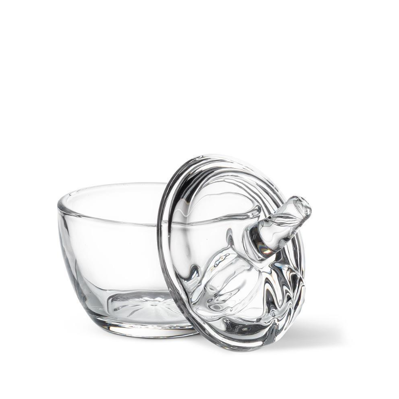 Glass Apple Covered Jar