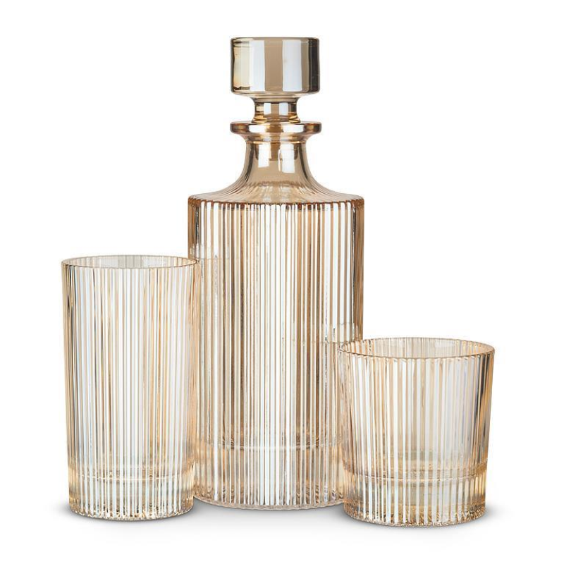 Amber Optic Decanter