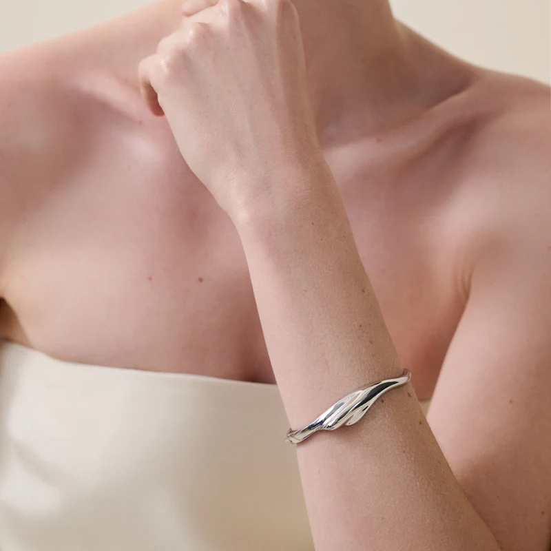 Jenny Bird Platinum Portia Bangle