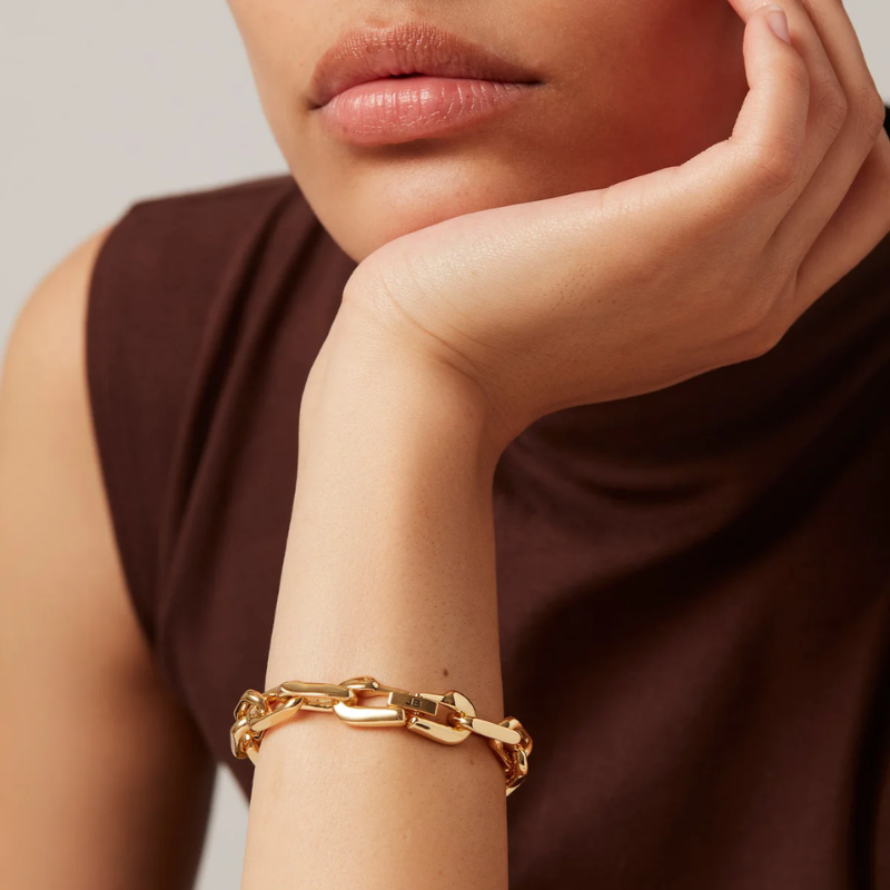 Jenny Bird Large Gold Loire Bracelet