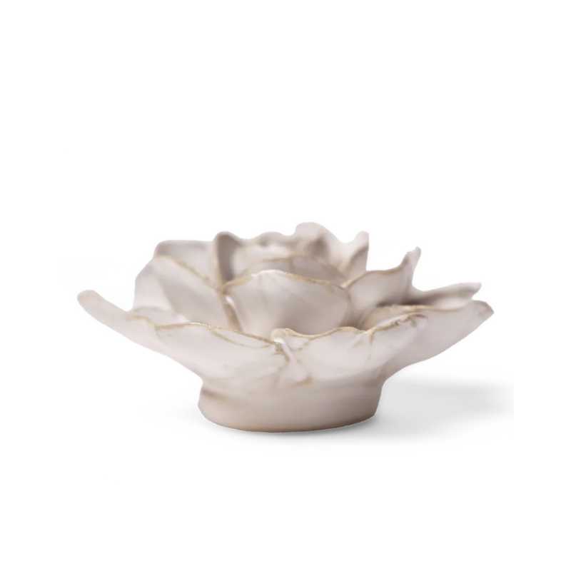 Ivory Amandine Ranunculus Ceramic Flower