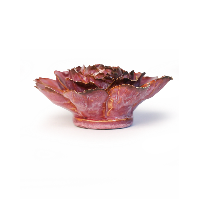 Dewberry Camellia Ceramic Flower