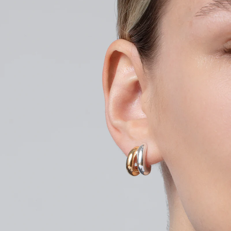 Jenny Bird Mini Two-Tone Florence Earrings