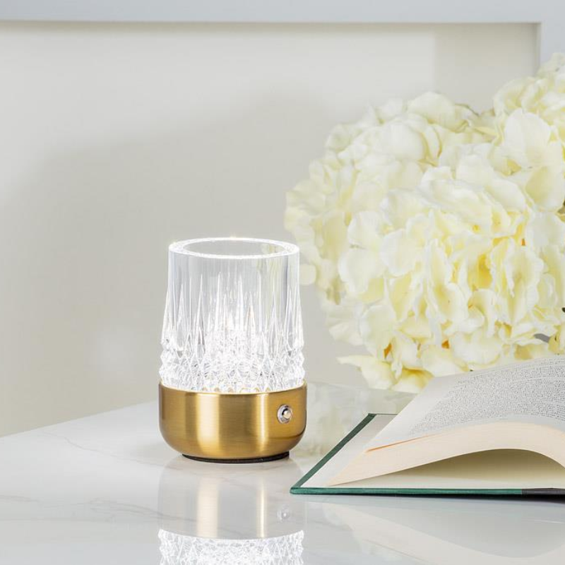 Crystal Gold LED Lamp