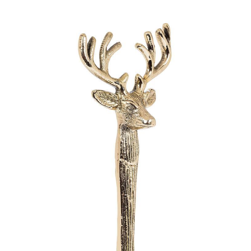 Gold Stag Head Salad Servers