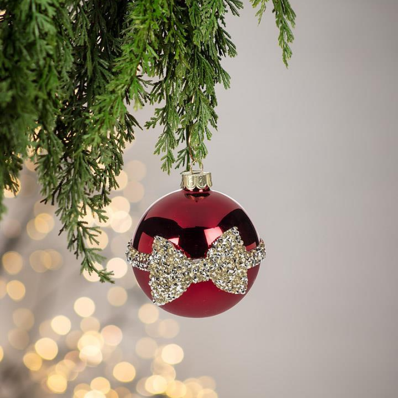 Jewelled Bow Ornament