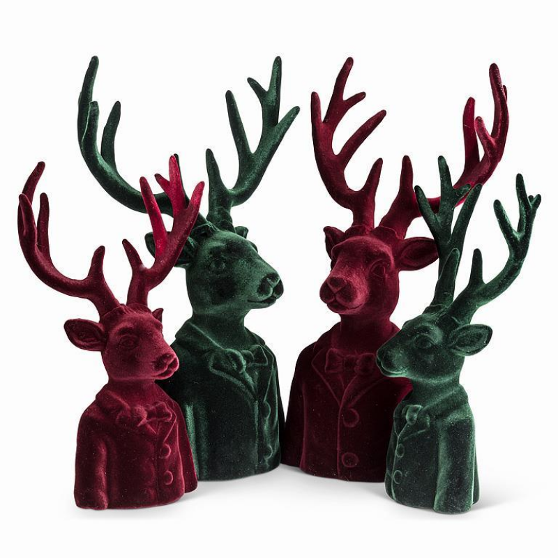 Large Green Stag Bust