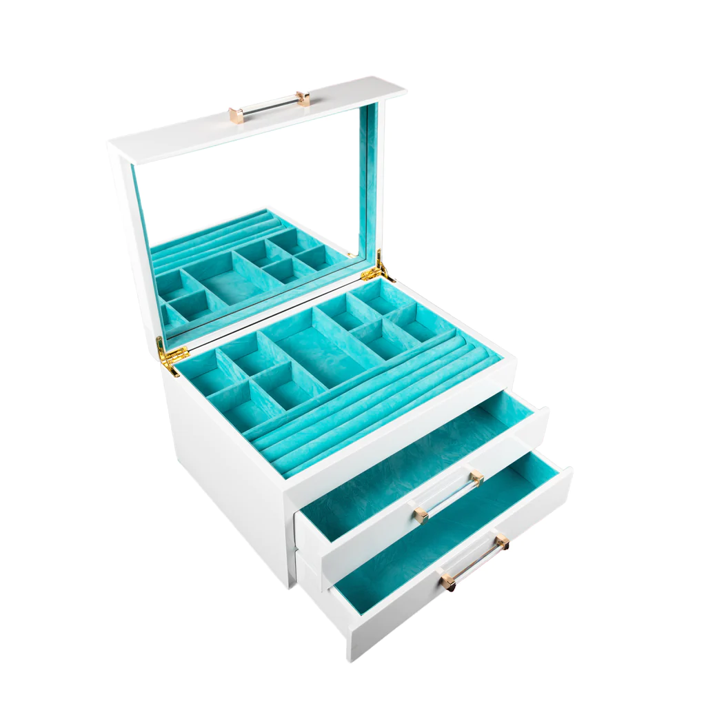 Chloe White Jewelry Box