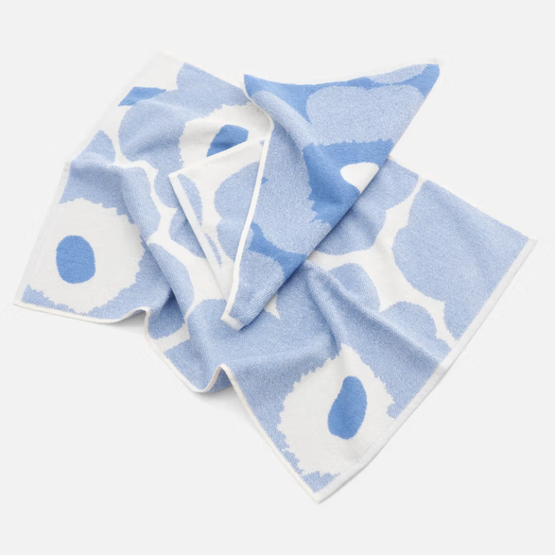 Marimekko Sky Blue Unikko Hand Towel