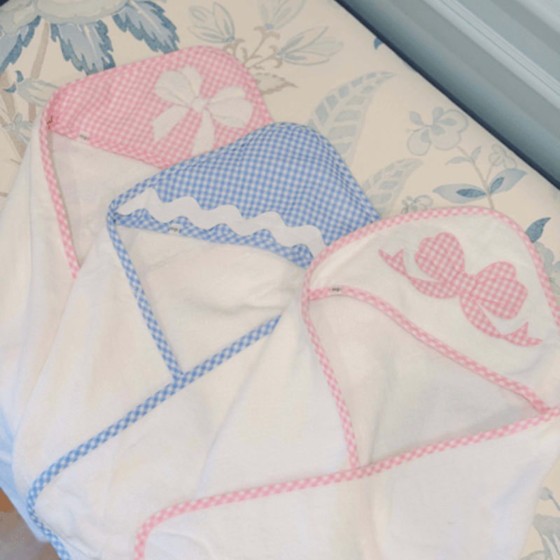 Pink Bow Hooded Towel