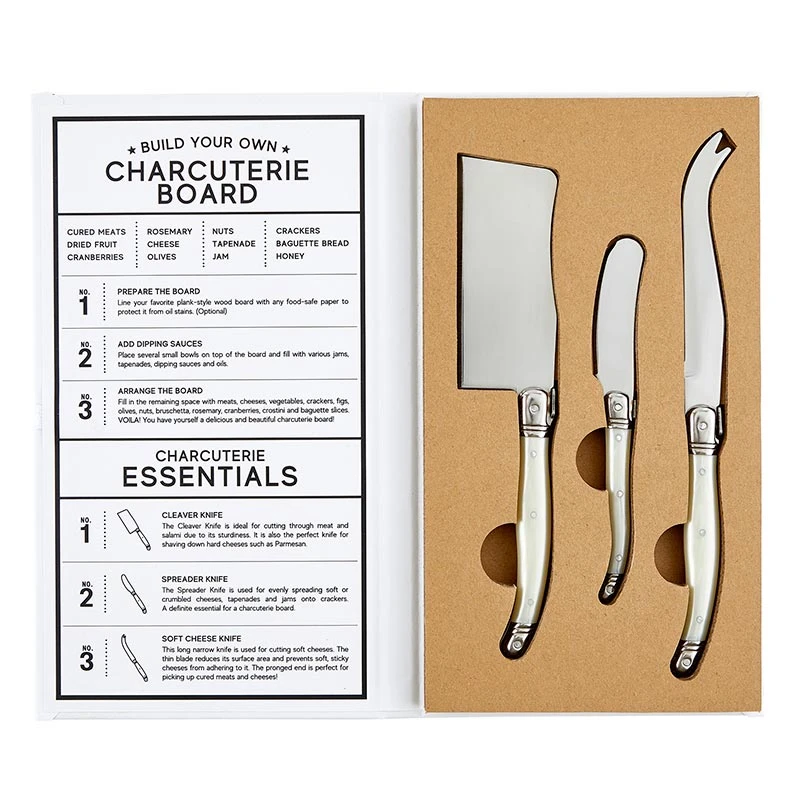 Pearl Charcuterie Knives Book Box