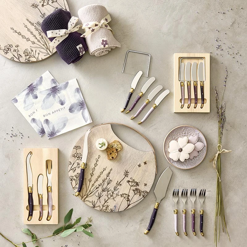 Lilac Cheese Knives Set