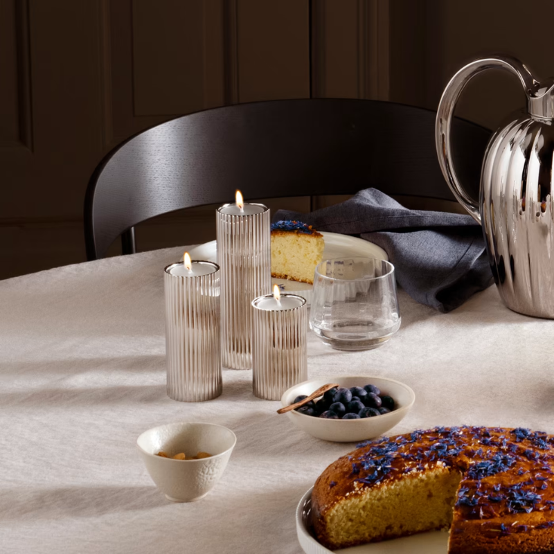 Georg Jensen Medium Bernadotte Tealight Candleholder