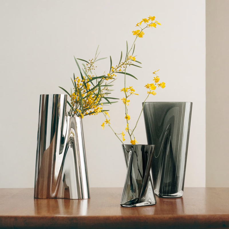 Georg Jensen Large Lituus Glass Vase