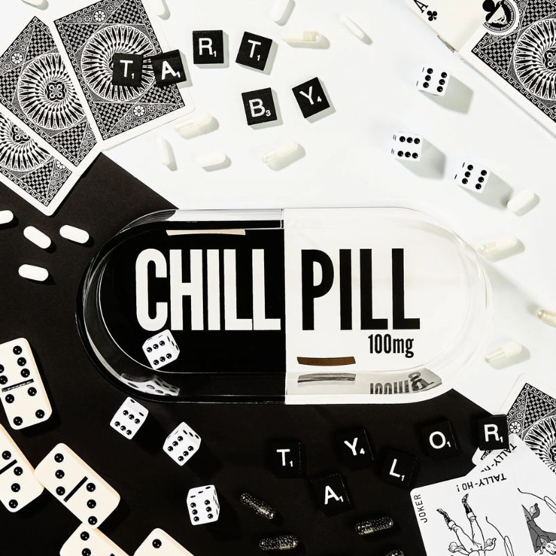 Black &amp; White Chill Pill Tray