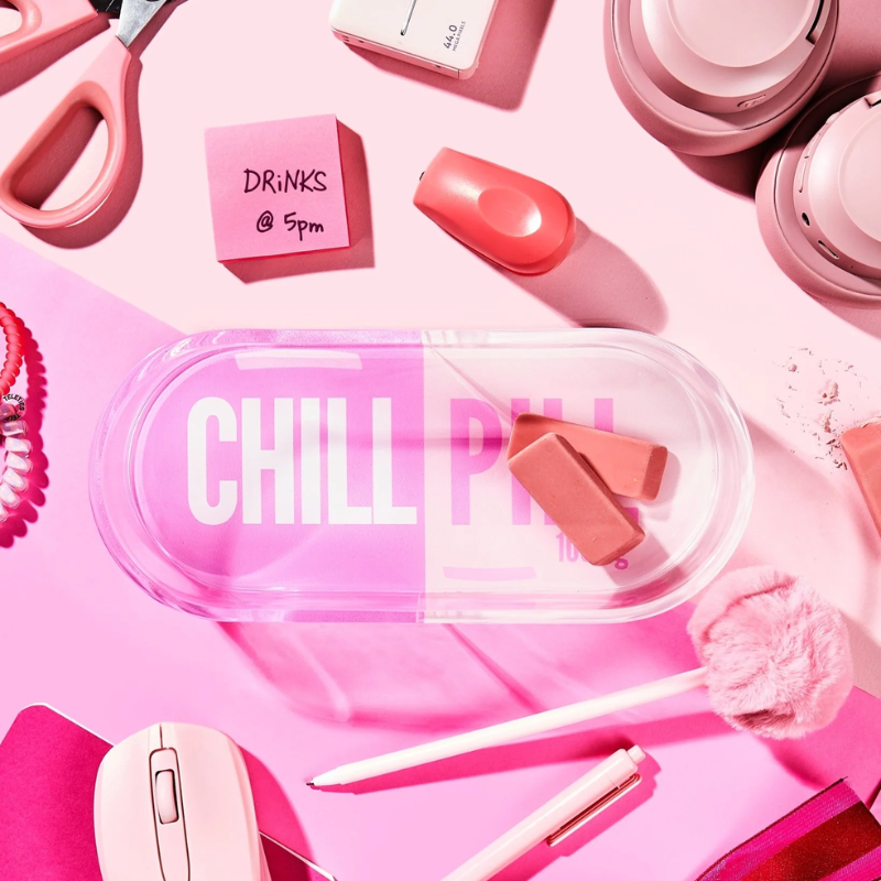 Pink Chill Pill Tray