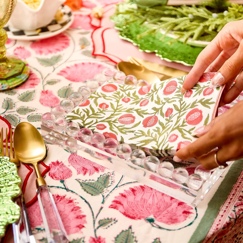 Medium Bubble Lucite Tray
