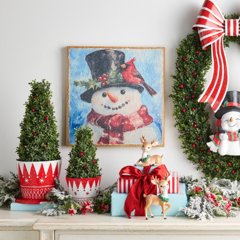 Large Iced Cedar &amp; Berry Tree