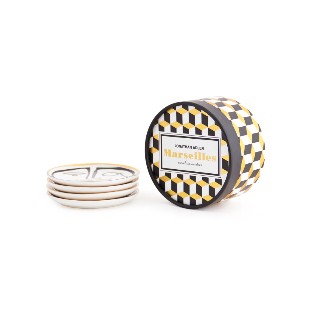 Jonathan Adler Marseilles Coasters Set of Four